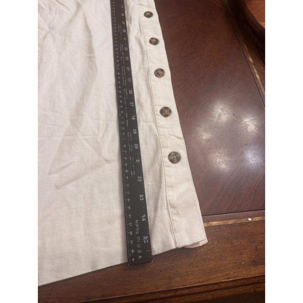 NWT Madewell Cream Cotton Boho Maxi Dress - Size 2X Side Button - Picture 14 of 14